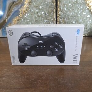 Nintendo Wii Classic Controller Pro - Black Sealed NEW